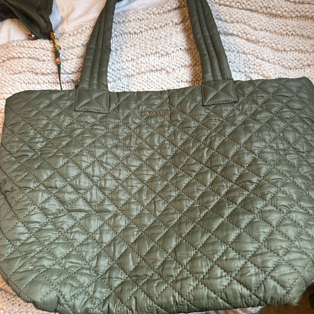 MZ Wallace Sage Quilted Tote
